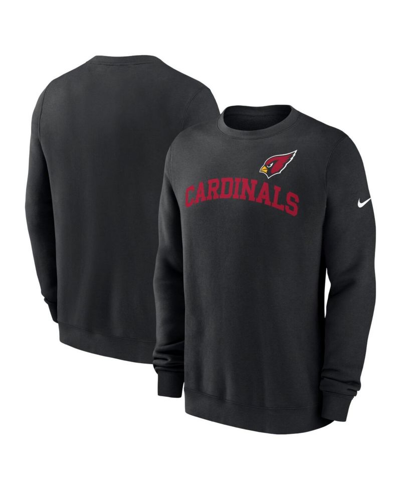 Men's Black Arizona Cardinals Club Pullover Sweatshirt