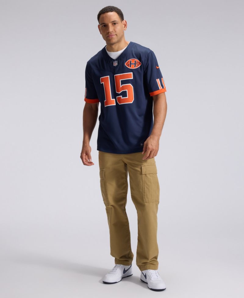 Men's Rome Odunze Navy Chicago Bears 2026 Rivalries Collection Vapor F.U.S.E Stitched Limited Jersey