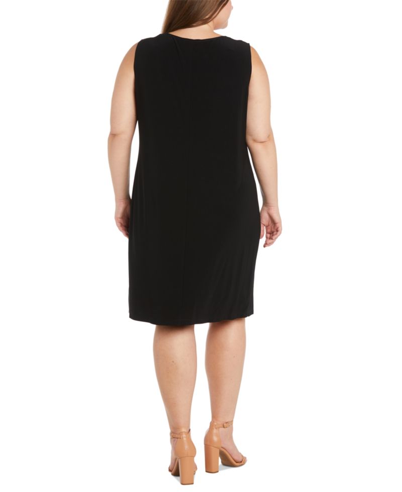 Plus Size Rhinestone-Trim Jacket & Sheath Dress