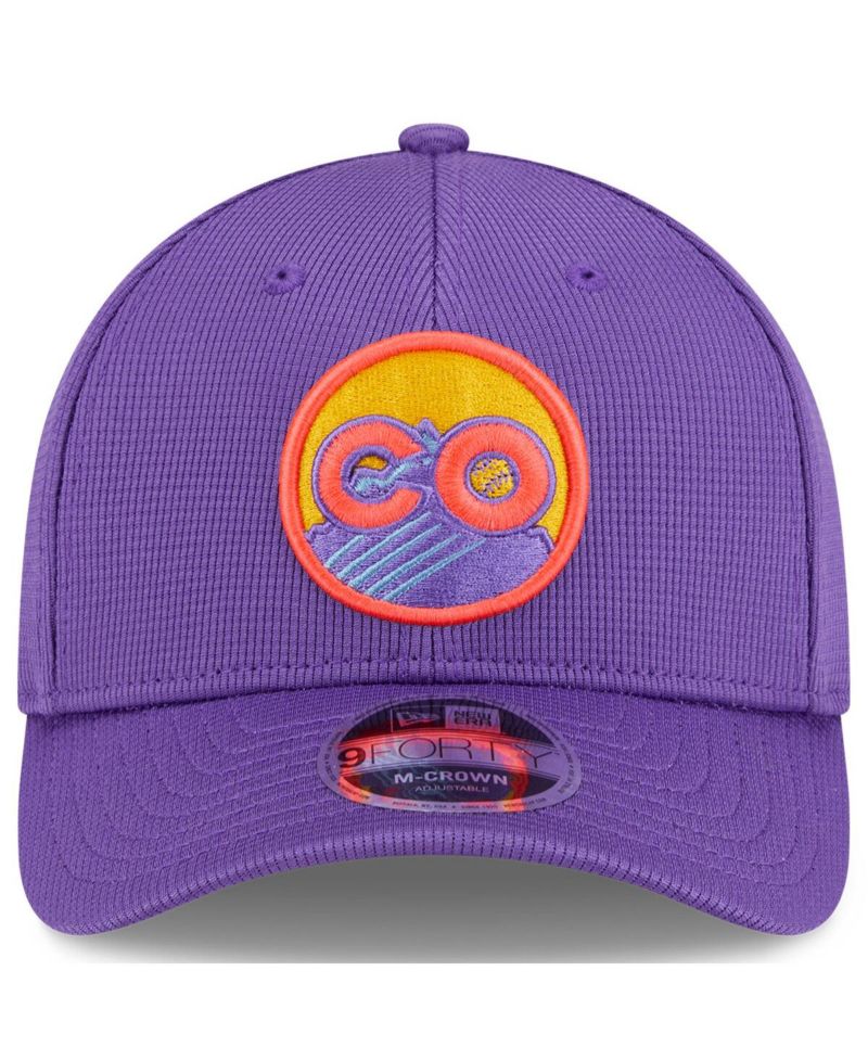Men's Purple Colorado Rockies 2025 City Connect Batting Practice 9FORTY Adjustable Hat