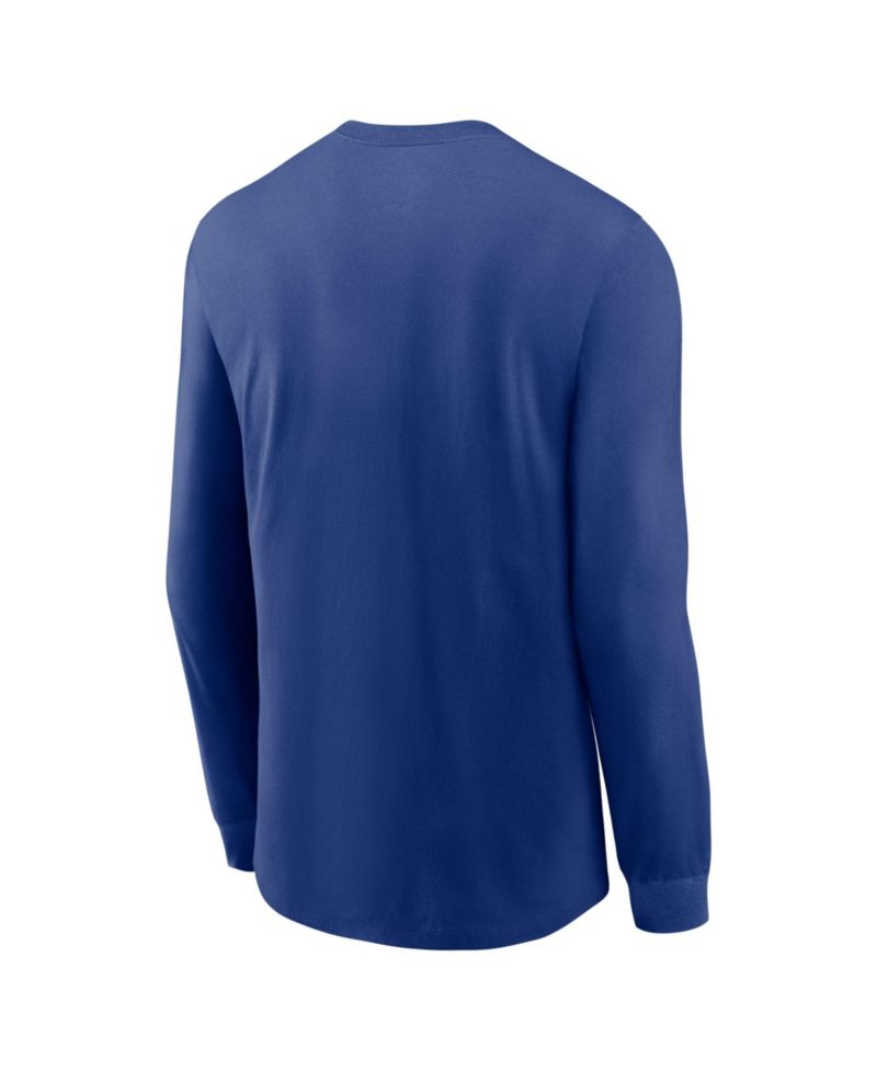 Men's Royal Milwaukee Brewers Cooperstown Graphic Long Sleeve T-Shirt