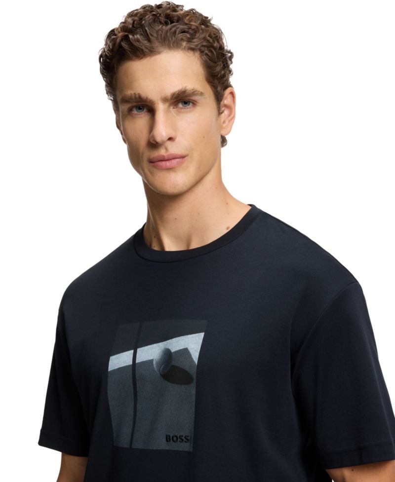Men's Tennis Artwork Pima-Cotton T-Shirt