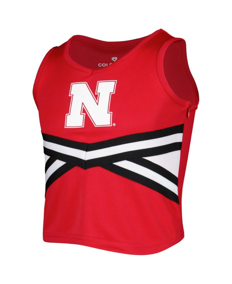 Big Girls Scarlet Nebraska Huskers Carousel Cheerleader Set