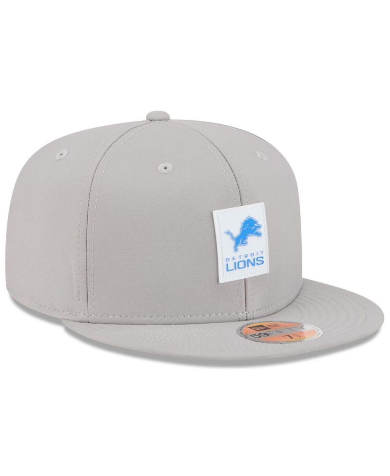 Men's Gray Detroit Lions 2025 Sideline 59FIFTY Fitted Hat