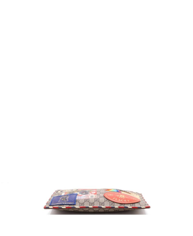 Courrier GG Coated Canvas Applique Pouch