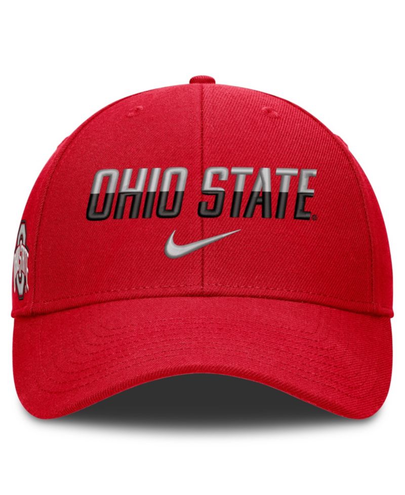 Men's and Women's Scarlet Ohio State Buckeyes 2026 On-Field Gameday Rise Adjustable Hat