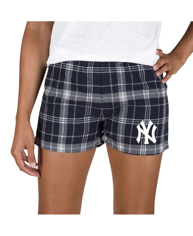 Women's Navy/Gray New York Yankees Ultimate Flannel Shorts