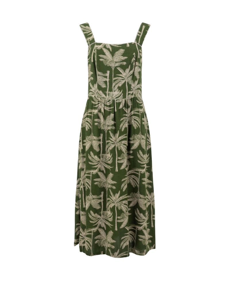 Women's Tatum Square Neck Midi Dress with Pockets