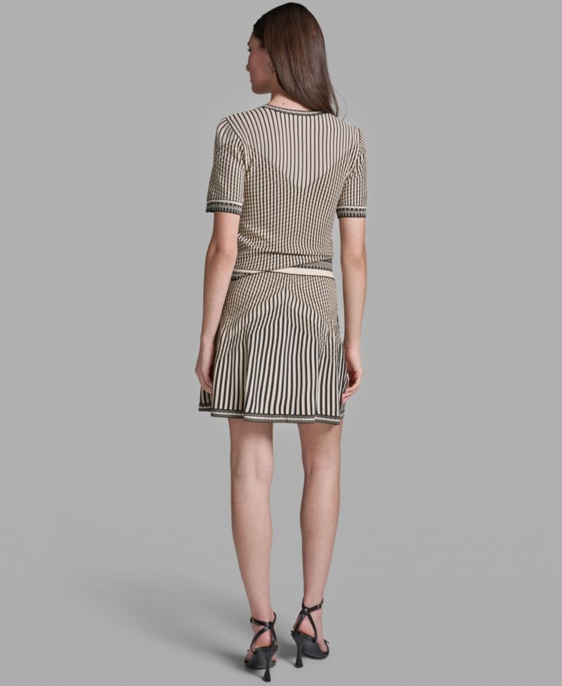 Women's Mix Pattern Sweater Skirt