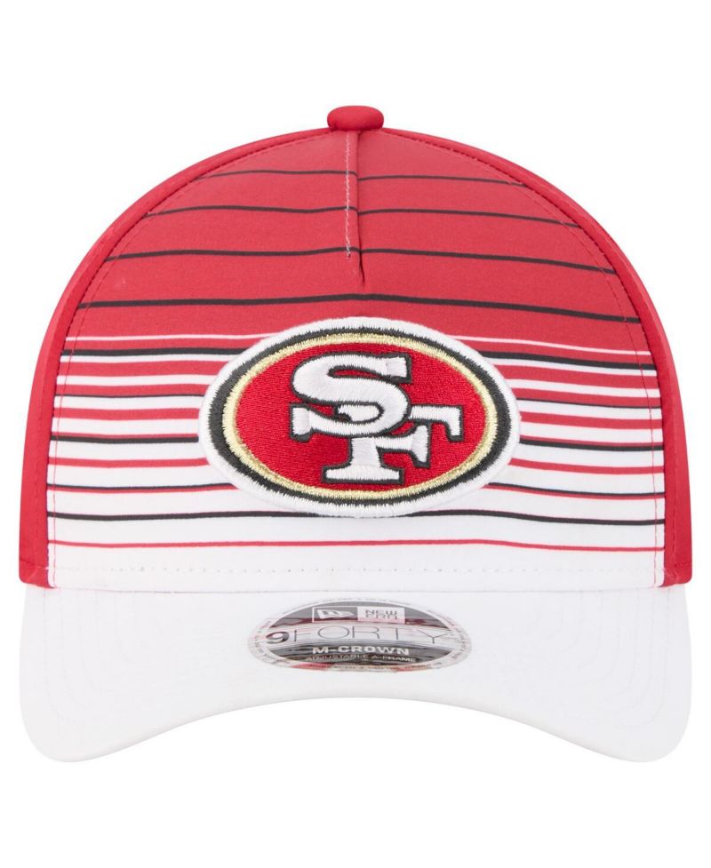 Men's White/Scarlet San Francisco 49ers Adventure Gradient 9FORTY M-Crown A-Frame Adjustable Hat