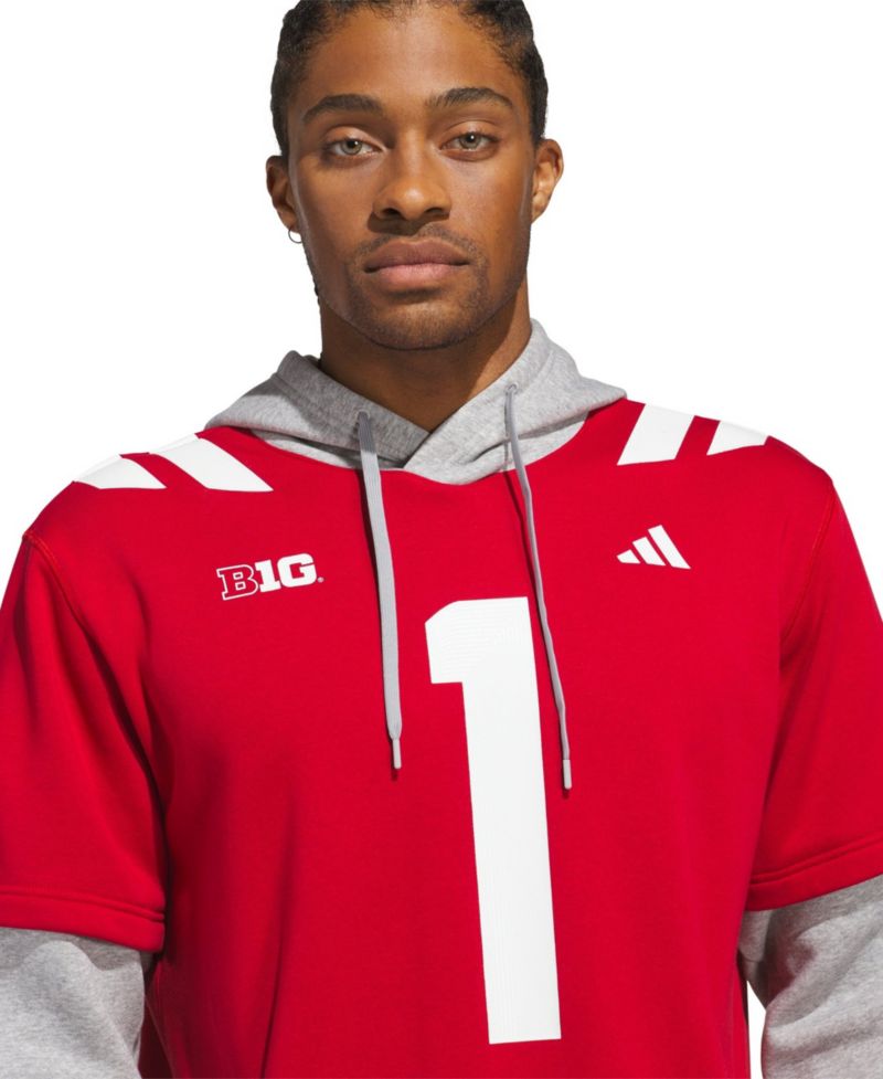 Men's 1 Scarlet Nebraska Huskers Home Hoodie