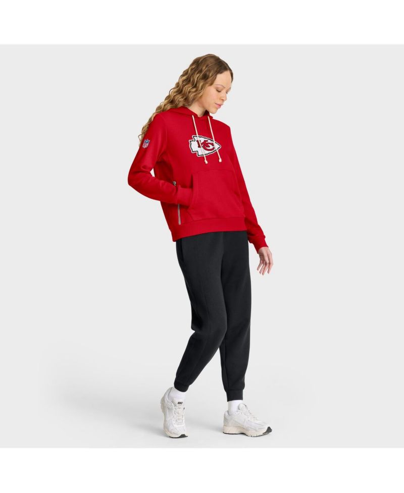 Women's Red Kansas City Chiefs Sideline Standard Issue Initial Home Dri-FIT Hoodie