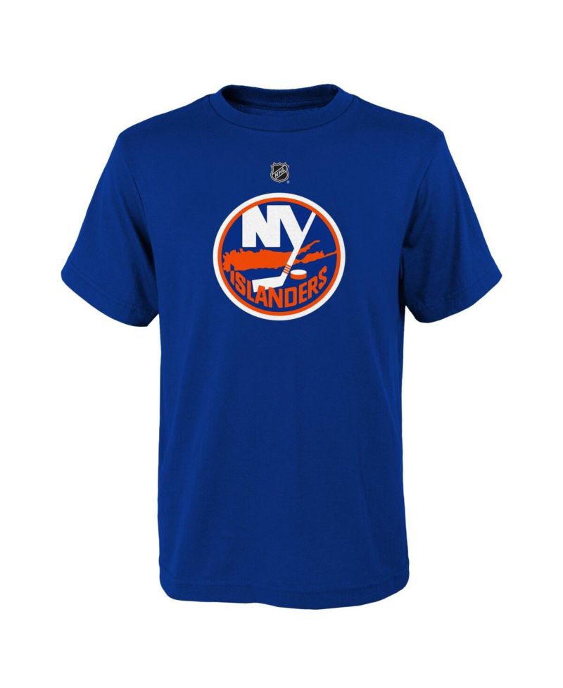 Big Boys and Girls Royal New York Islanders Primary Logo T-Shirt