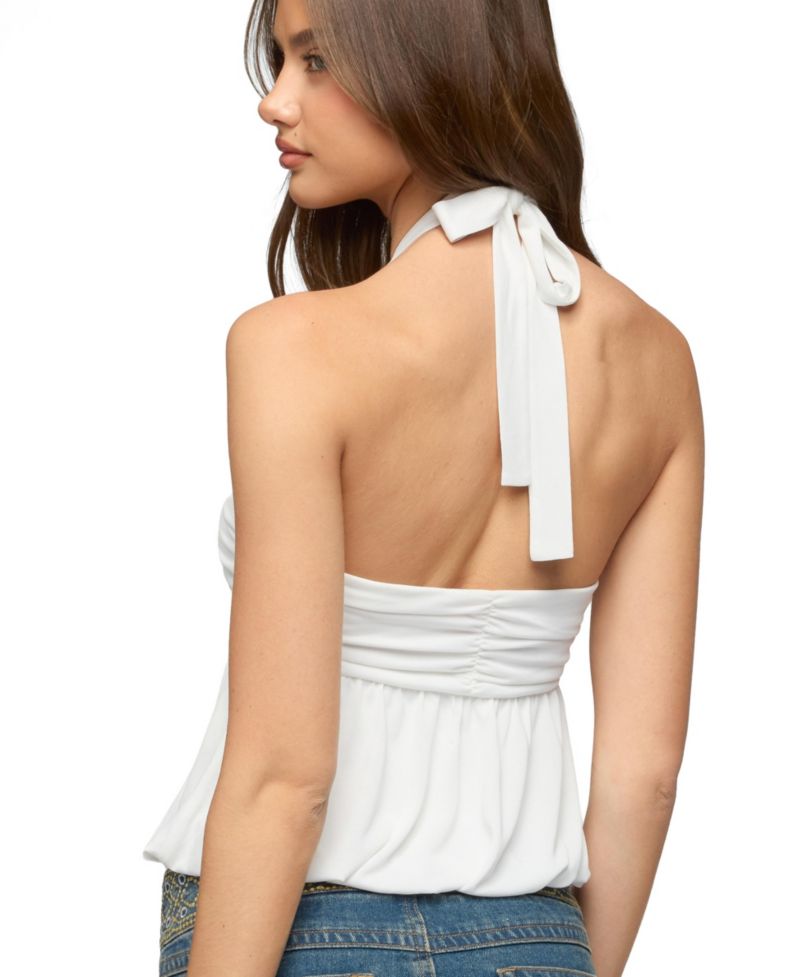 Women's Kristina Gathered Bubble Halter Top