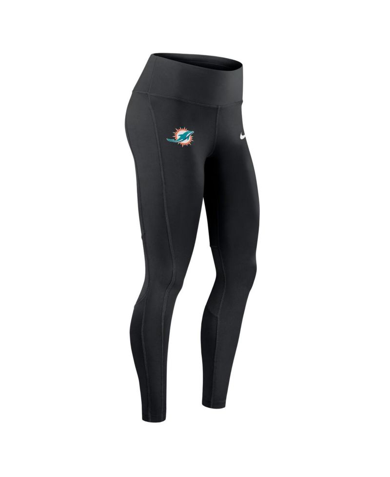 Women's Black Miami Dolphins Primetime Epic Fast Performance Leggings
