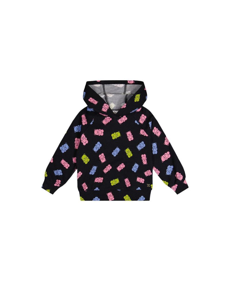 Little and Big Girl 6-12 Printed Hoodie Gummy Bears