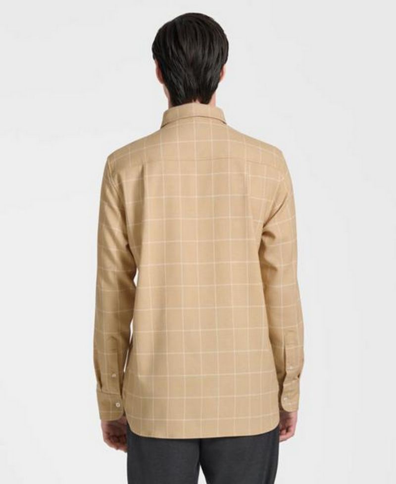 Men's Euston Plaid Classic-Fit Long-Sleeve Button-Up Shirt