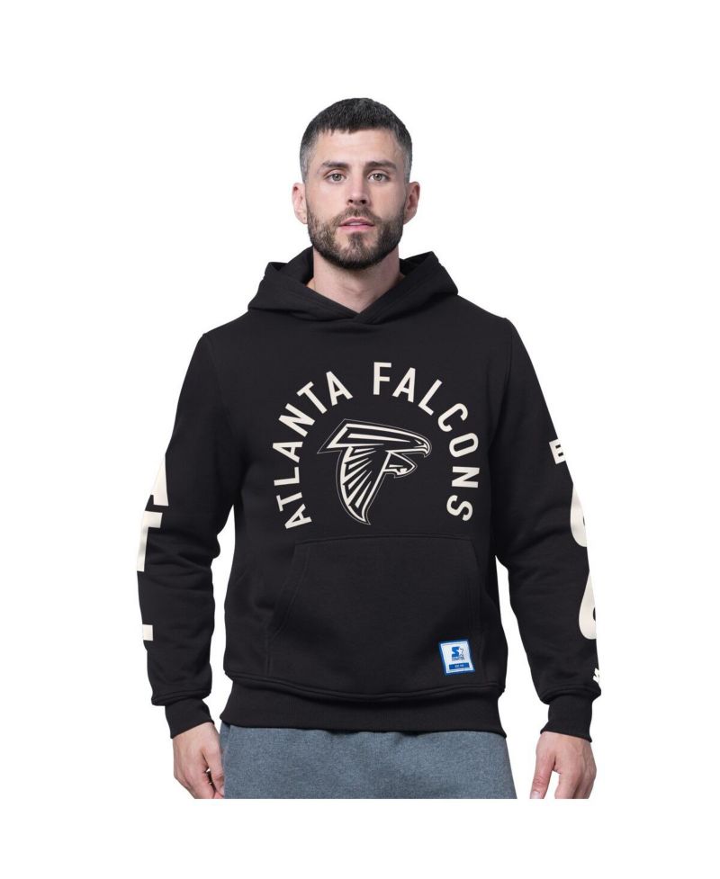 Men's Black Atlanta Falcons Handoff Fleece Hoodie Sweatshirt
