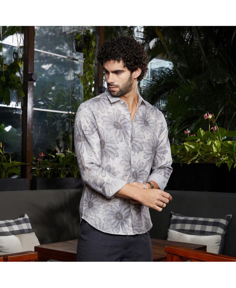 Men's Coin Grey Gloomy Daisy Shirt