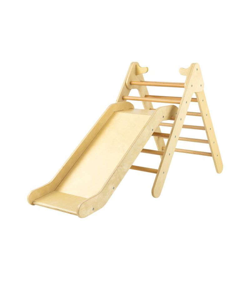 Набор для скалолазания Triangle Climber и регулируемой горки для детей от 1 года, состоящий из 2 предметов