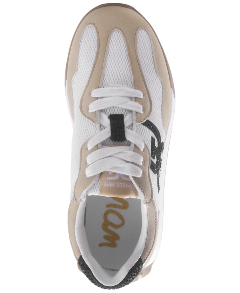 Boys' and Girls' Lenny Stones Rhinestone-Embellished Mesh Low-Top Sneakers