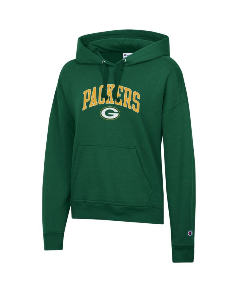 Women's Green Bay Packers Fleece Relaxed-Fit Pullover Hoodie