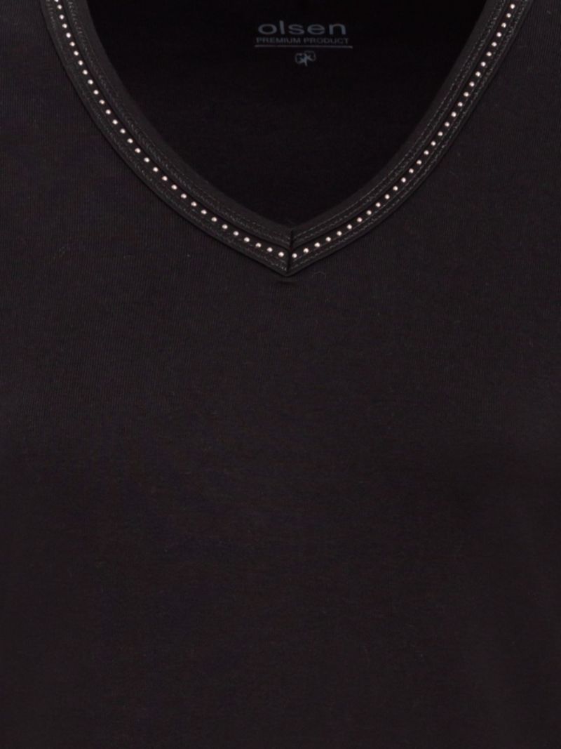 Women's Embellished V-Neckline T-Shirt