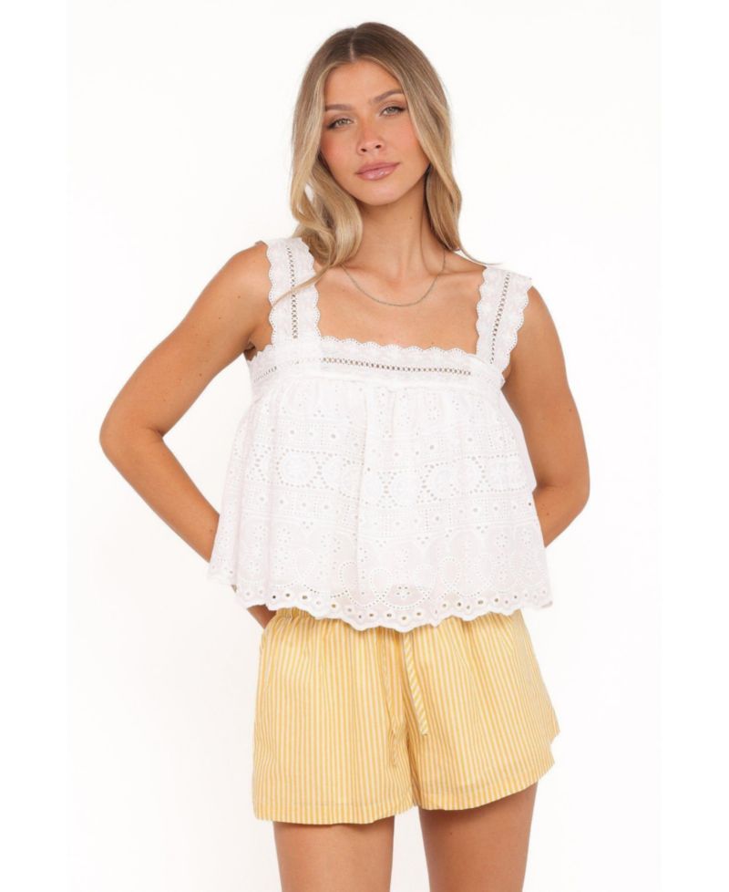 Petal & Pup Women's Aideen Eyelet Top