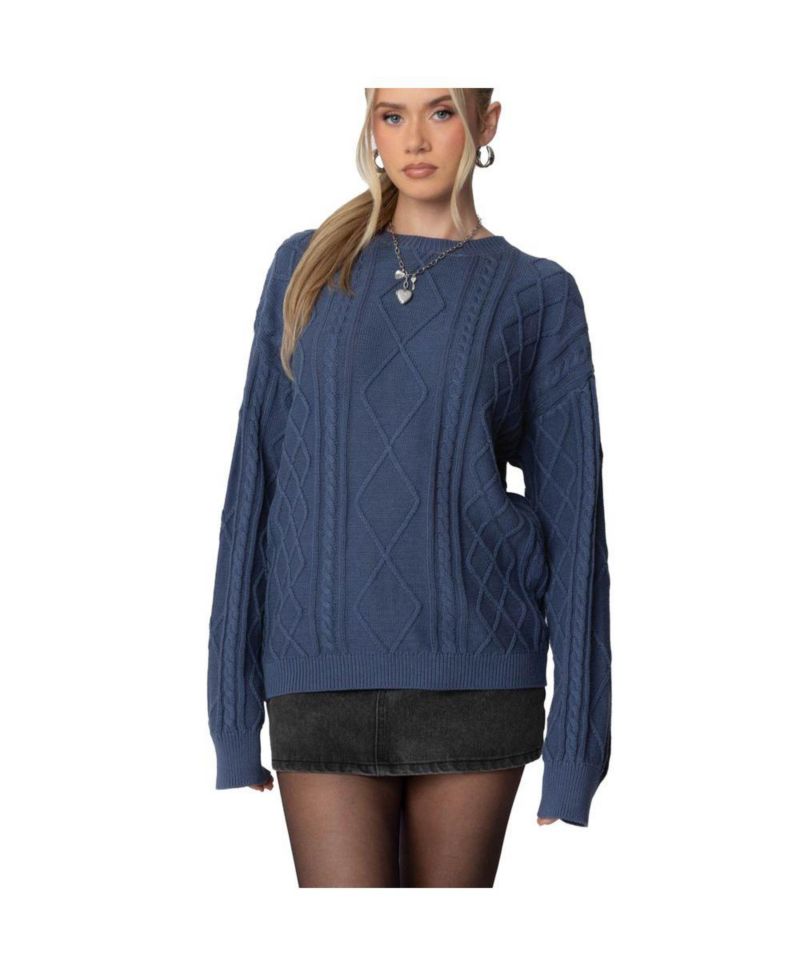 Women's Jessy Cable Knit Oversized Sweater