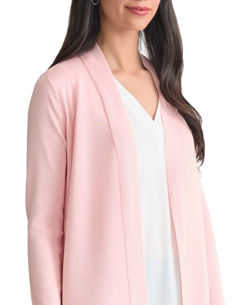 Petite Icon Open-Front Relaxed Cardigan