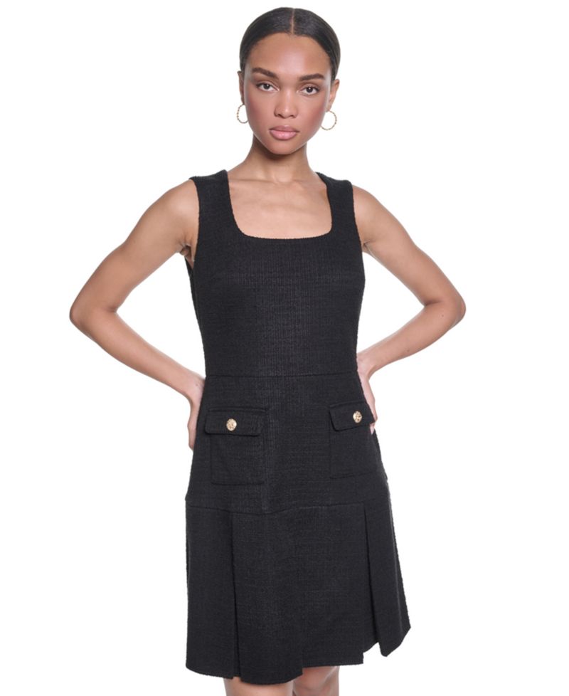 Women's Knit Tweed Shift Dress