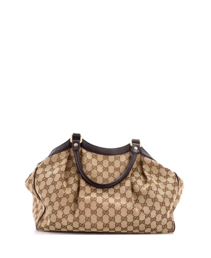 Medium Sukey Tote GG Canvas with Leather