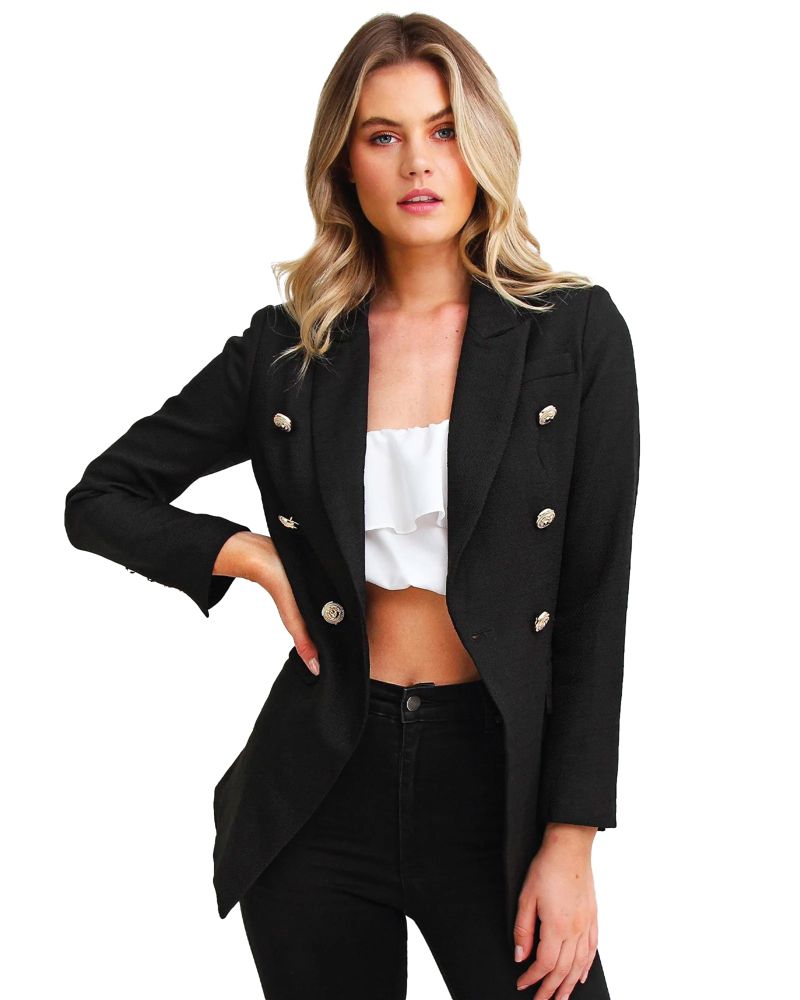 Princess Polina Textured Weave Blazer