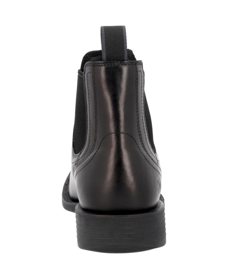 Men's Shyloh Full-Grain Leather Square Toe Chelsea Boots