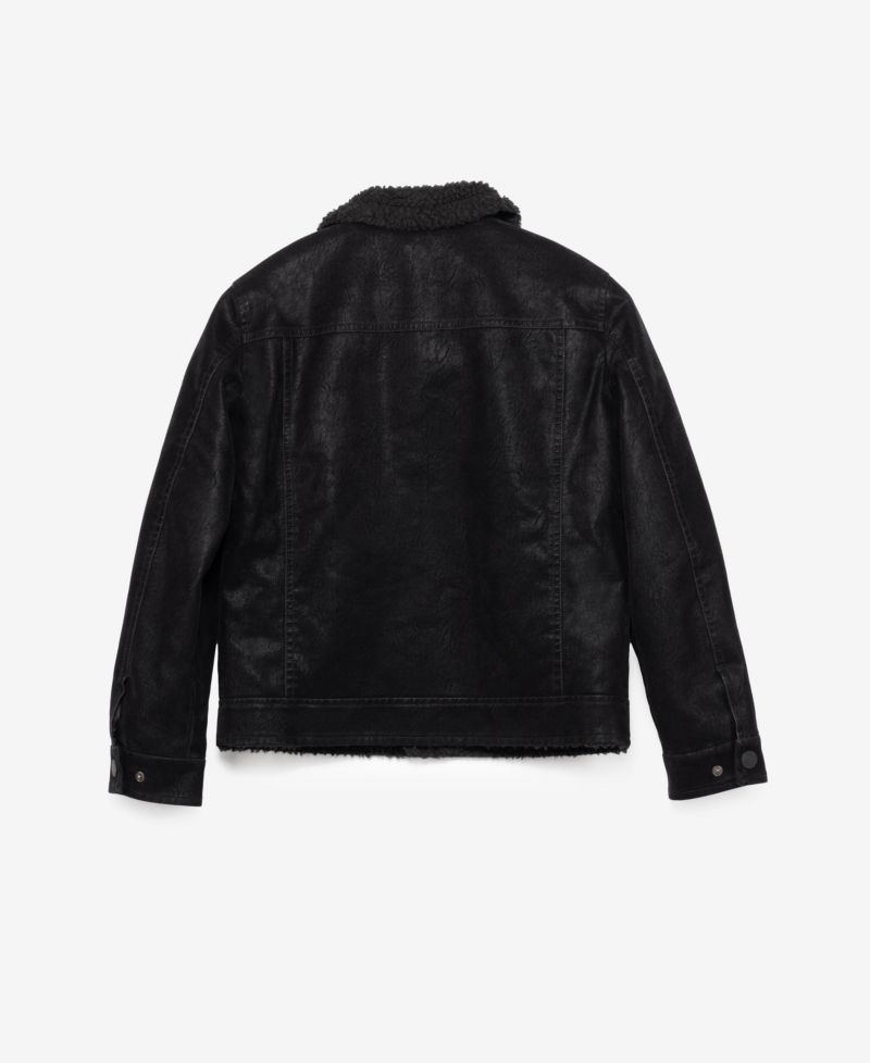 Boys Faux Suede Ranger Jacket With Faux Shearling Lining