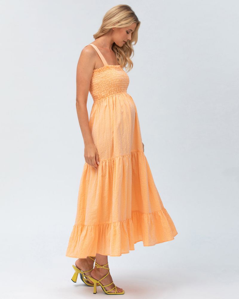 Women's Smock Tiered Maxi Dress Holly