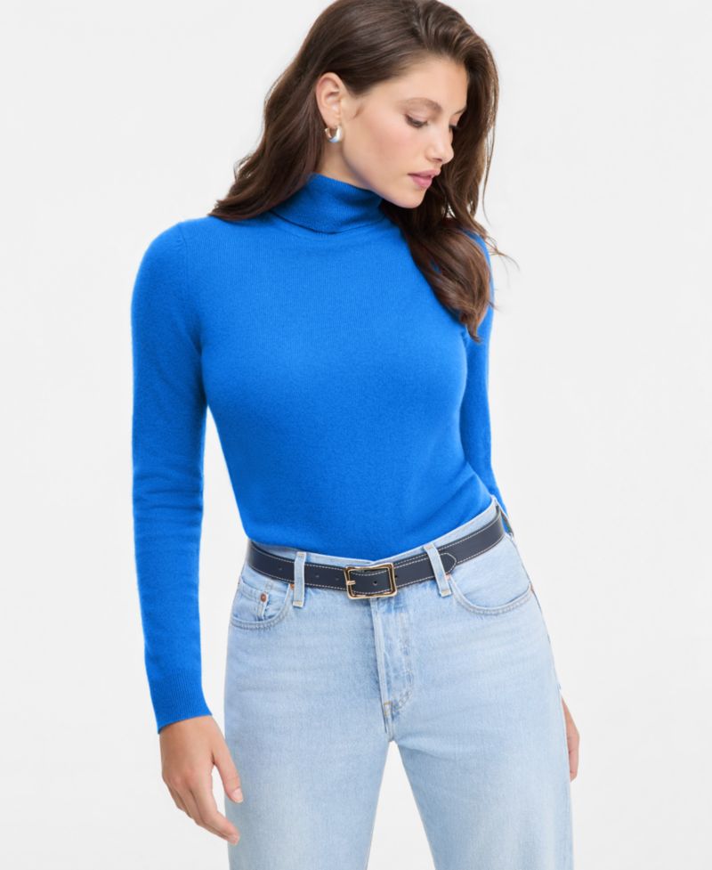 Petite Cashmere Turtleneck Sweater