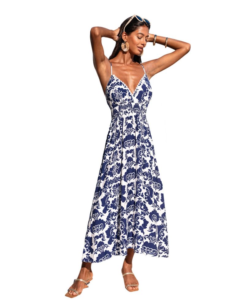 Women's Silver Lining Ornate Maxi Beach Dress