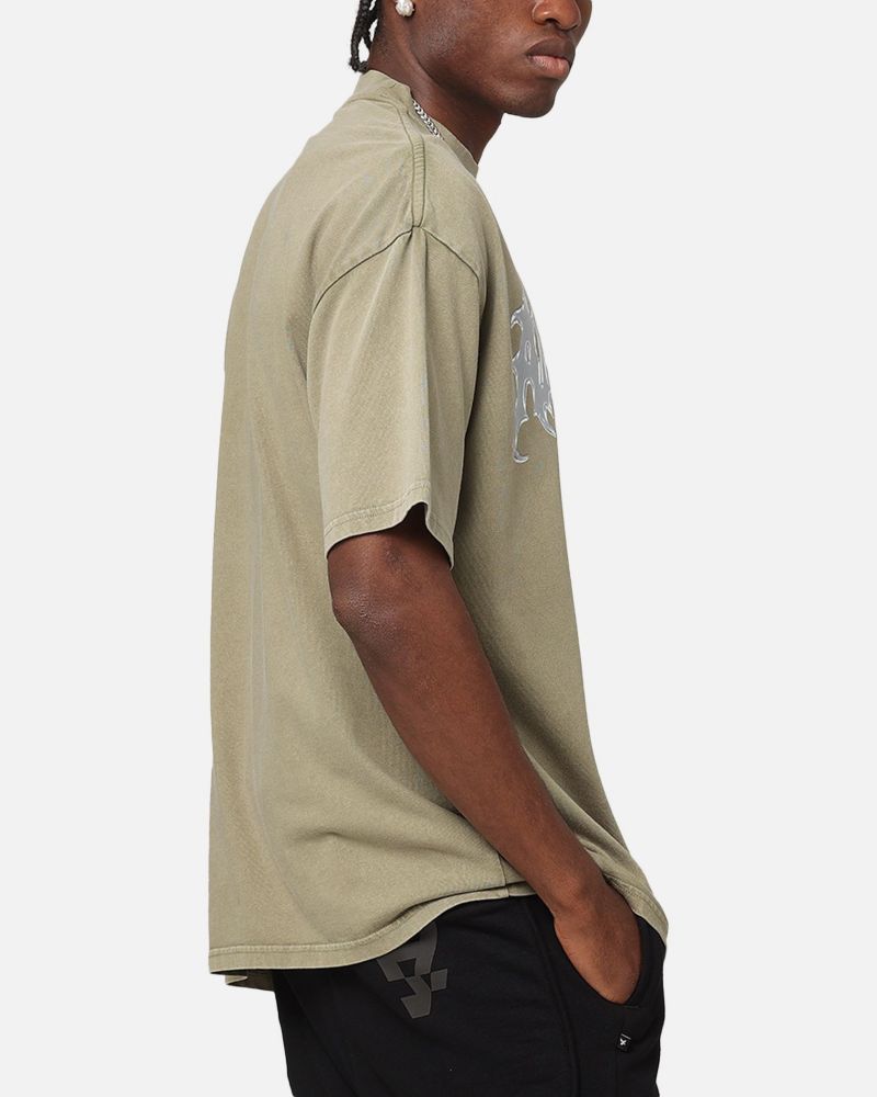 Men's New Dawn Mock Neck T-Shirt - Beige M