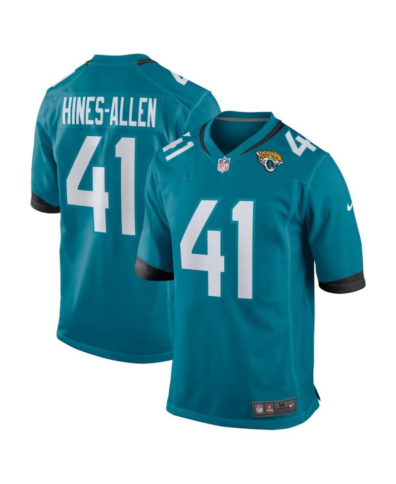 Men's Josh Hines-Allen Teal Jacksonville Jaguars Player Game Jersey