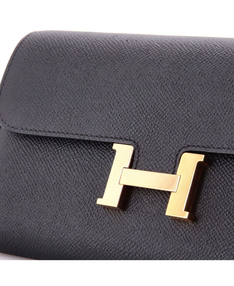 Pre-Owned Hermes Constance To Go Wallet Epsom