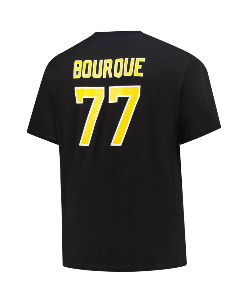 Men's Ray Bourque Black Boston Bruins Big & Tall Name & Number T-Shirt
