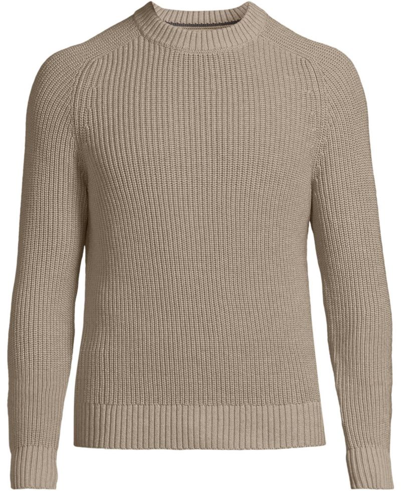 Men's Cotton Drifter Saddle Crewneck Shaker Sweater