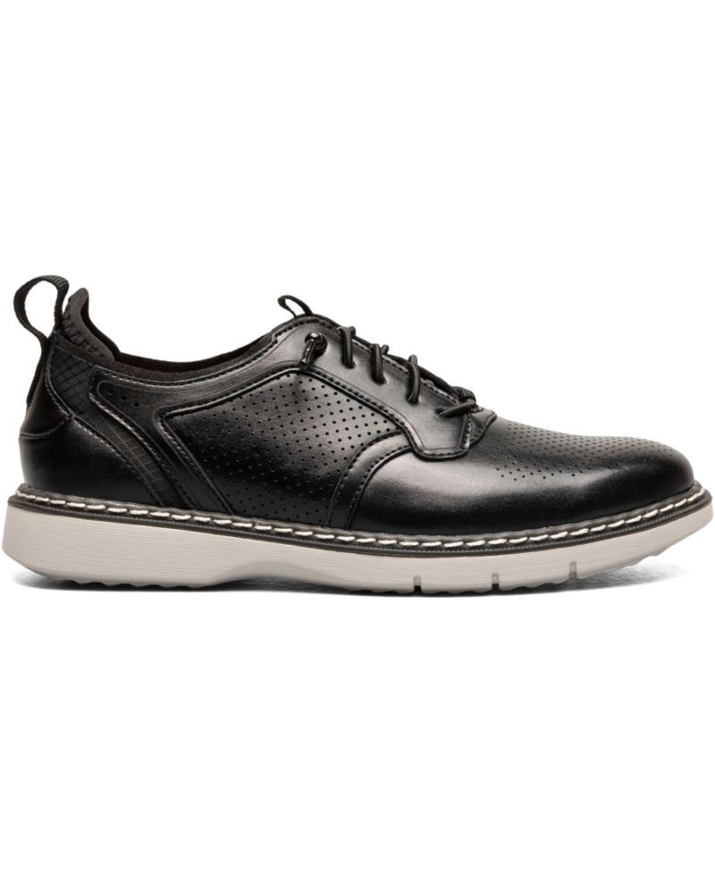 Little and Big Boys Sync Plain Toe Elastic Lace Up Dress Shoe