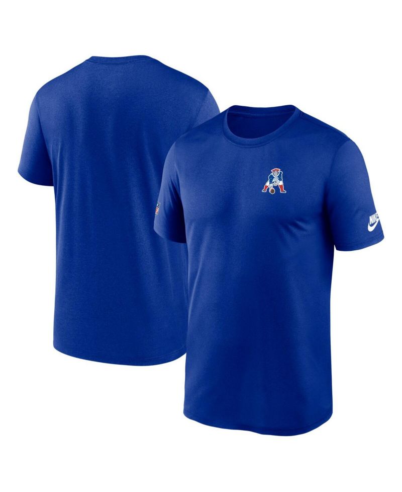Men's Royal New England Patriots Sideline Alt Pack Small Logo Legend Performance T-Shirt