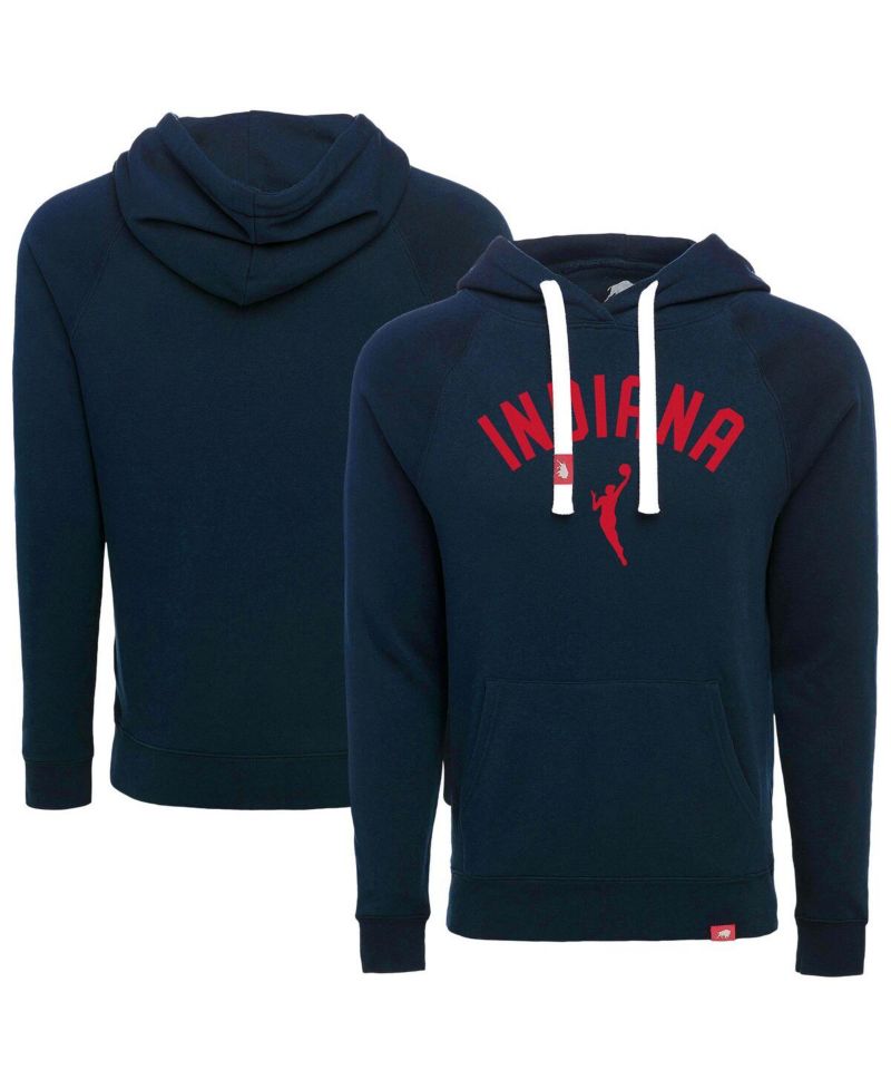 Men's and Women's Navy Indiana Fever Olsen Tri-Blend Pullover Hoodie