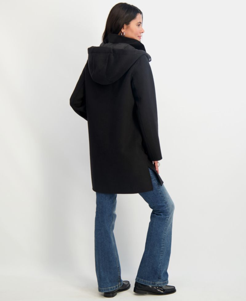 Women's Hooded Zip-Front Coat
