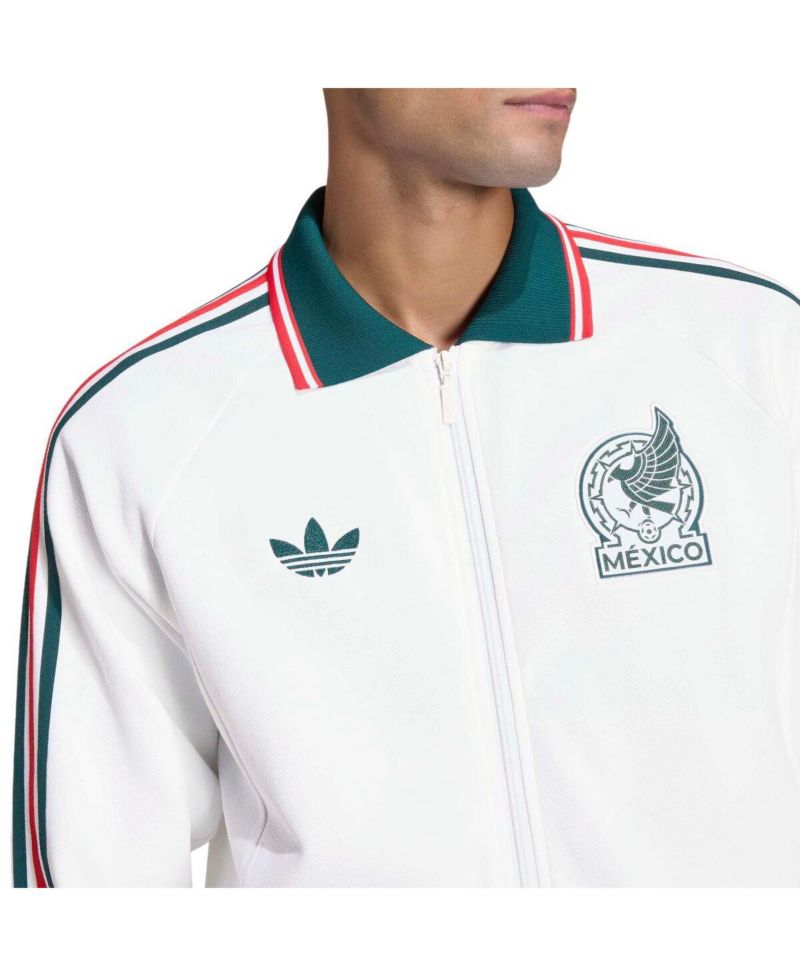 Men's White Mexico National Team 2026 World Cup Anthem Full-Zip Jacket
