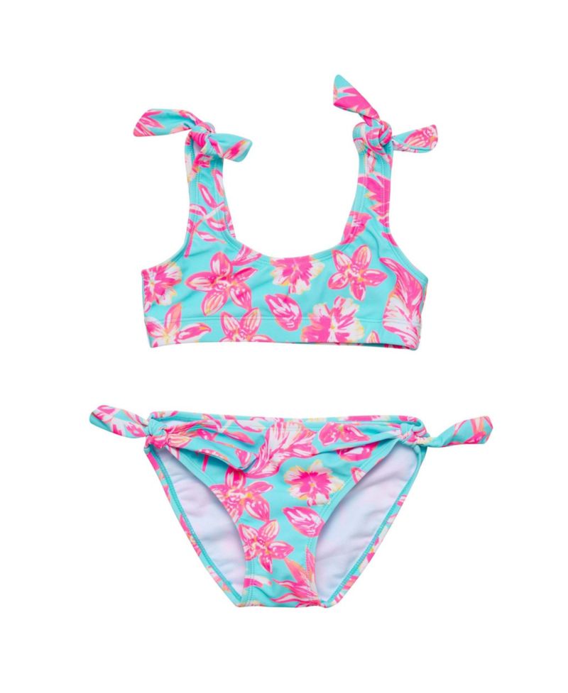 Big Girls Tropical Glow Recycled Crop Bikini