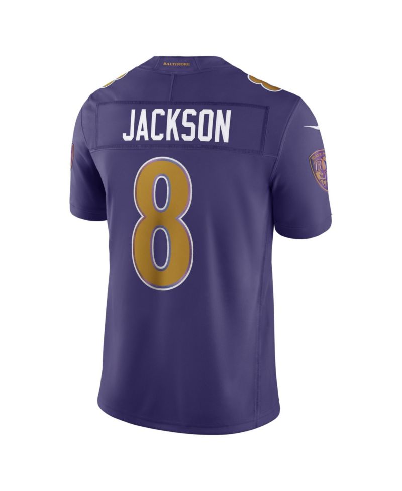 Men's Lamar Jackson Purple Baltimore Ravens Alternate Vapor F.U.S.E. Stitched Limited Jersey